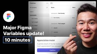 Figma JUST Launched Variables for Typography & Gradients | Figma Tutorial