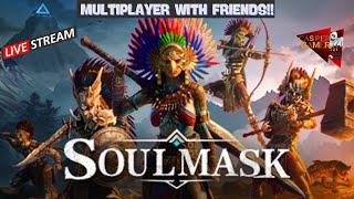 Soulmask, open world survival craft, gameplay EP6, multiplayer with friends, steam pc