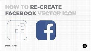 How to make Facebook Icons in Adobe Illustrator CC | Speed Art #028