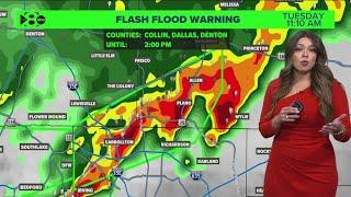 DFW Weather: Flash flood warnings issued in North Texas