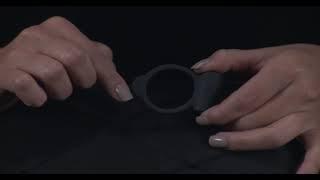 FIFTY SHADES OF GREY ANELLO FALLICO VIBRANTE IN SILICONE NERO