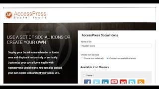 AccessPress Social Icon - Free WordPress Social Icons and Link Plugin ( Introduction Video) | Blog