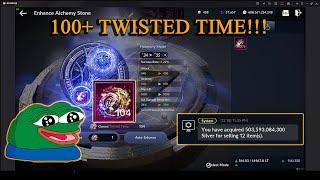 Black Desert Mobile | Spending 100+ Twisted Time - Enhance Harmony Stone