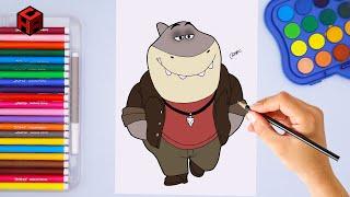 How to Draw Mr. Shark | Step by step | The Bad Guys