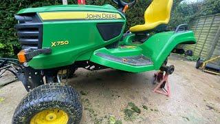 I WAS A BIT LATE!! TIME TO WORK ON THE JOHN DEERE X750