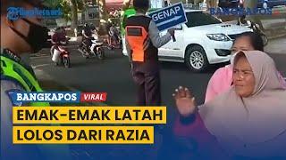 Viral Aksi Emak-emak Latah Melanggar Bisa Lolos dari Razia Polisi