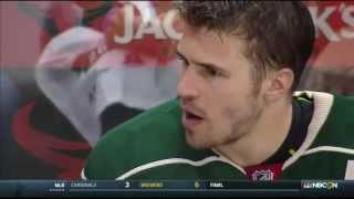 NBCSN post game. Zach Parise interview. St. Louis Blues vs Minnesota Wild April 26 2015 NHL