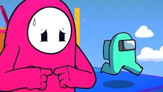 Fall Guys Cartoon (SPOT THE IMPOSTER?) // Animation Parody by Sam Green Media