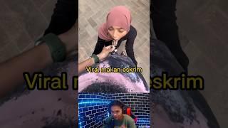 Makan eskrim kok gitu | viral oklin makan eskrim