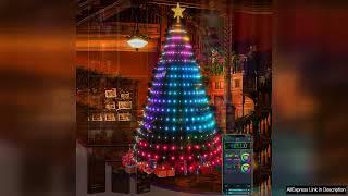 APP Smart Christmas Tree Lights DIY Bluetooth Point Control Symphony LED RGB Review