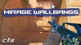 CS2 Mirage - Top 5 BEST Wallbangs! #cs2 #counterstrike