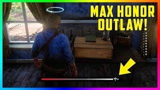 How To Become A 100% MAX Level Honorable Outlaw FAST & EASY In Red Dead Redemption 2! (RDR2 Honor)