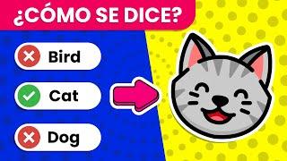 Test de los ANIMALES en INGLÉS  | Trivia de Animales en Inglés  - 50 Preguntas 