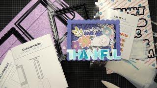 HSN $7.50 Craft Cart! Diamond Press Shadowbox Dies & Say It All Sentiments Kit Review Tutorial!