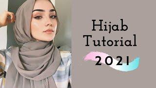 Hijab Tutorial 2021  New / easy and simple styling hijab