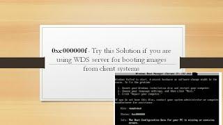 boot bcd error 0xc000000f fix - easy solution