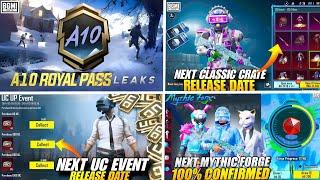 A10 Royal Pass Leaks Bgmi | Next Classic Crate Bgmi | Next Mythic Forge Bgmi | 3.5 Update Bgmi/Pubg