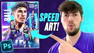 LaMelo Ball Poster Design- SPEED ART!