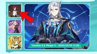 Version 5.2 PHASE 2 BANNER Details CONFIRMED!! 4 Star CHARACTERS, EVENTS & MORE... - Genshin Impact