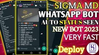 SIGMA MD Whatsapp BOT | How to create whatsapp bot | SIGMA Bot MD| Whatsapp BOT 2023