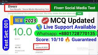 Fiverr Social Media Marketing Test 2023 Answers | Contact for Live Support