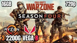 Call of Duty: Warzone Season Four - Ryzen 3 2200G Vega 8 & 16GB - Test