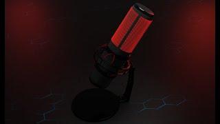 Создание 3D модели микрофона HyperX quadcast. Blender 3D