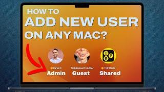How to Add a New User Account on Mac? (Latest Method)  Add New User Account on Any Mac (2024)