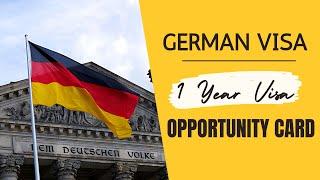 1 year German visa ! How to apply online German Opportunity Card