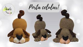 Como hacer un HERMOSO PERRITO / SOPORTE PARA CELULAR !!