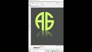 Letter A G Logo Design in Coreldraw