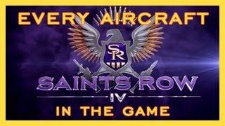 SAINTS ROW IV | EVERY UNLOCKABLE AIRCRAFT IN THE GAME | ALL PLANES SPACESHIPS & XOR HOVERBIKE | HD