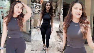 Dabangg Fitness Diva Saie Manjrekar Spotted At Outside Gym Juhu️