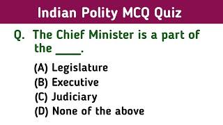Indian Polity MCQs Quiz (Set 23) | Important For All Competitive Exams.