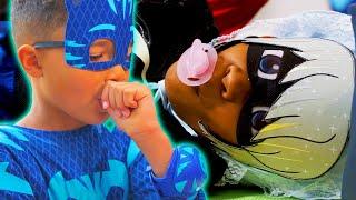 PJ Masks in Real Life  PJ Masks Babysitting Luna Girl?!  PJ Masks Official