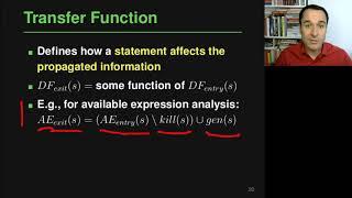 Lecture "Data Flow Analysis (Part 2, Basic Principles)" of "Program Analysis"