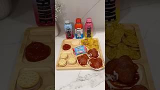 LUNCHLY SNACK TRAY #lunchly #drinkprime #feastables #lunch #drippy #asmr #snacktray #mrbeast #ksi