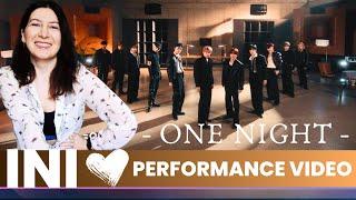 INI｜'ONE NIGHT' Performance VideoReaction リアクション (ENG/JPN SUBS)