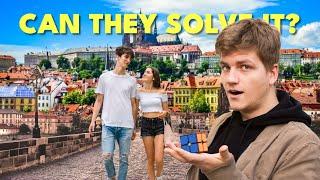 I Asked Strangers to Solve a Rubik's Cube in Prague