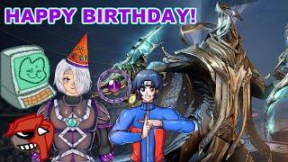 "WARFRAME BIRTHDAY STREAM!  1 YEAR LATER!" Zenn, 'JPEG', Davey, and Son Naruto play Warframe!