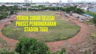 MANTAP!!! revitalisasi proses pembongkaran tribun stadion tugu sudah selesai