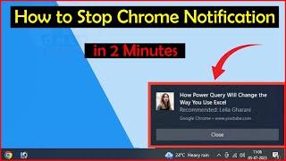 How to stop Notifications on chrome in PC. Turn off Chrome notification in PC.