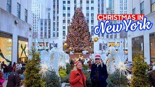 NEW YORK Christmas  Holiday Season in Manhattan - Walking Tour 4K