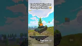 Tank VS HelicopterFor 1K Like #pubgmobile #youtubeshorts #foryou