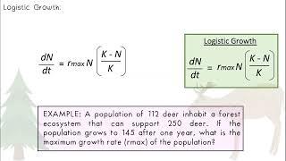 Exponential Logistic Growth AP Biology