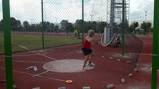 Slobodan Klaus Miladinović Balkan Champion discus throw 47.10 , 19.09.2021 Korca Albania