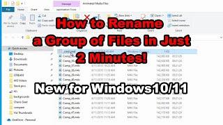 Rename Multiple Files or Sequence Files in 2 mins. | No Softwares | No CMD