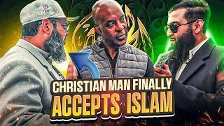 ‼️MUST WATCH! Christian Man Finally Accepts to Islam ️ Shahada with Sheikh Uthman Ibn Farooq