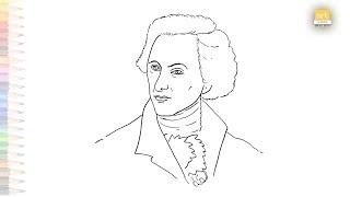 Sir John Herschel drawing easy | Portrait sketches | How to draw Sir John Frederick William Herschel