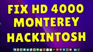 CONFIGURANDO (FIX) HD 4000 NO MACOS MONTEREY EM HACKINTOSH DE 3ª GERAÇÃO IVY BRIDGE